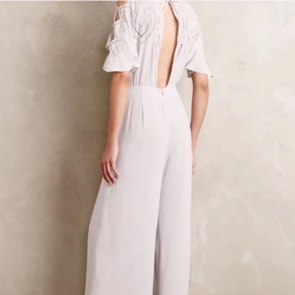 Elevenses Silver Elegant Jumpsuit Size 4 - Picture 8 of 11